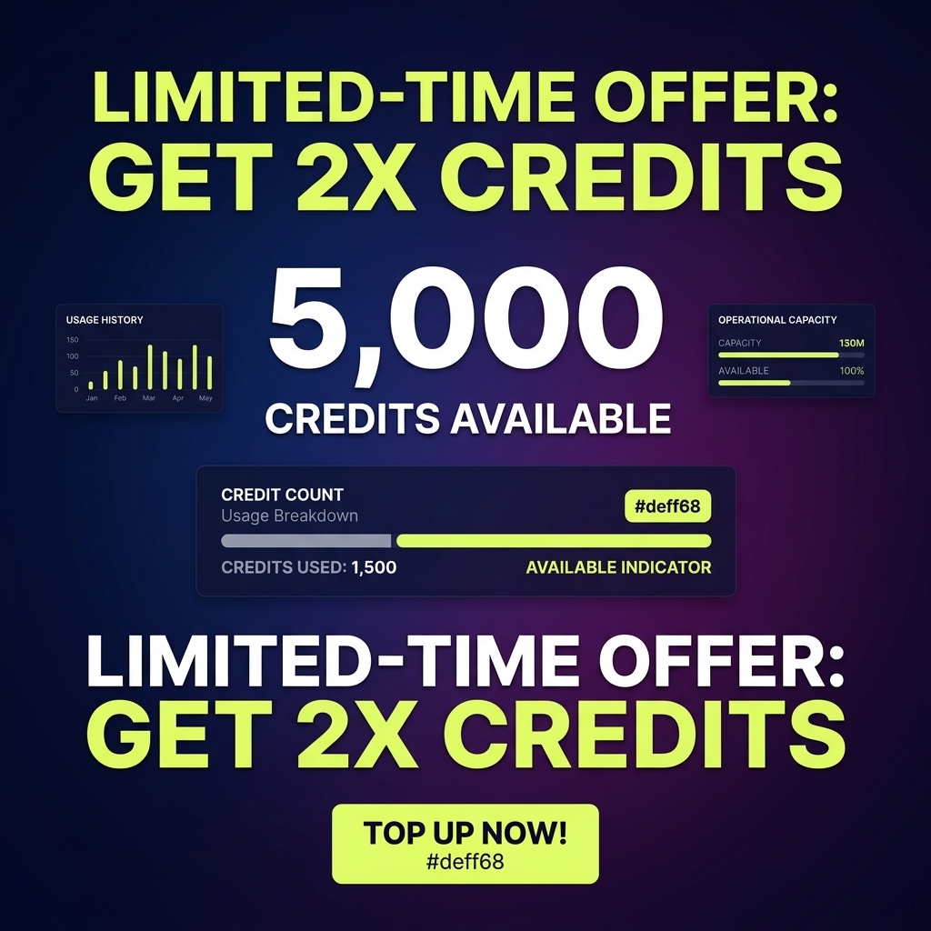 Credits dashboard UI