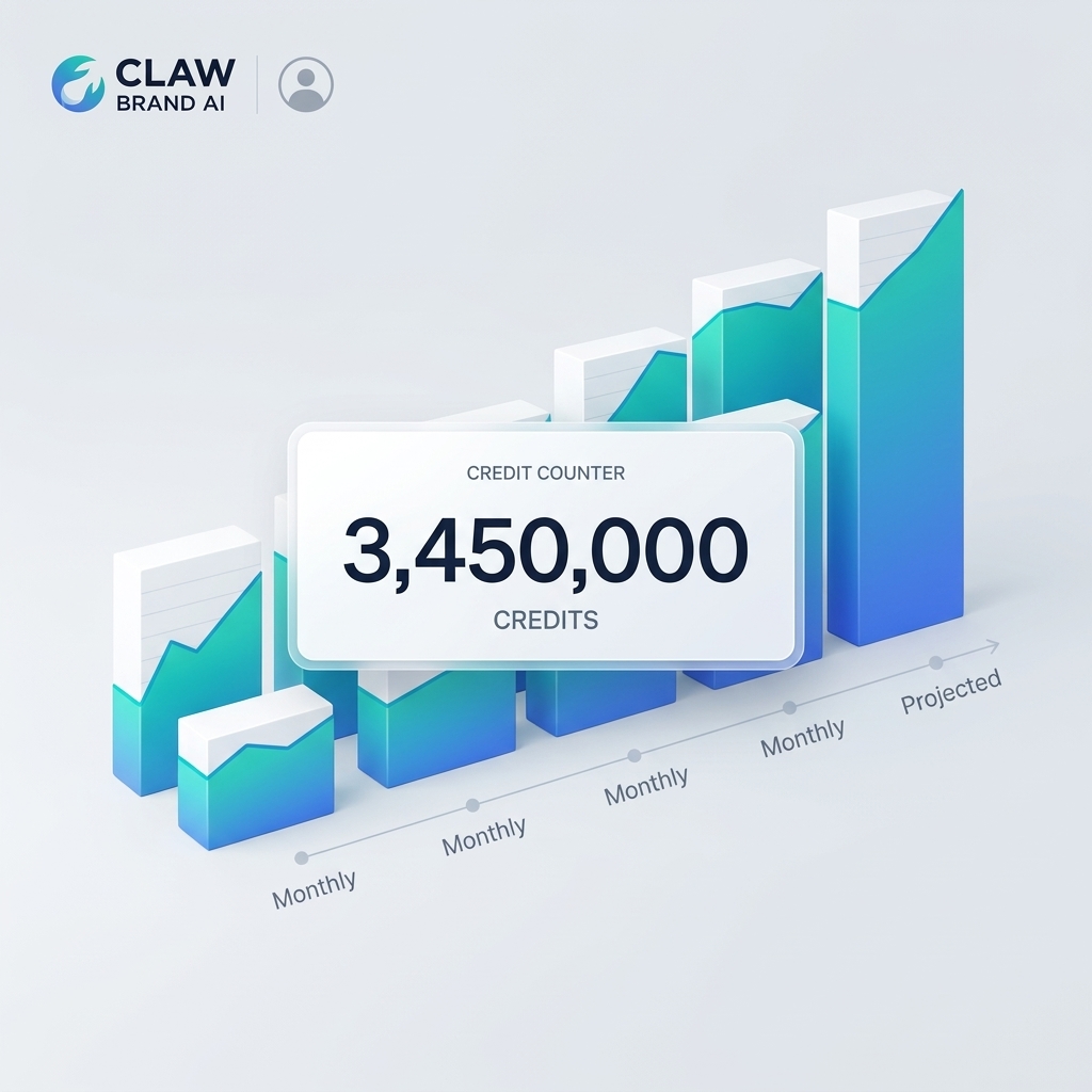 Monthly credits dashboard