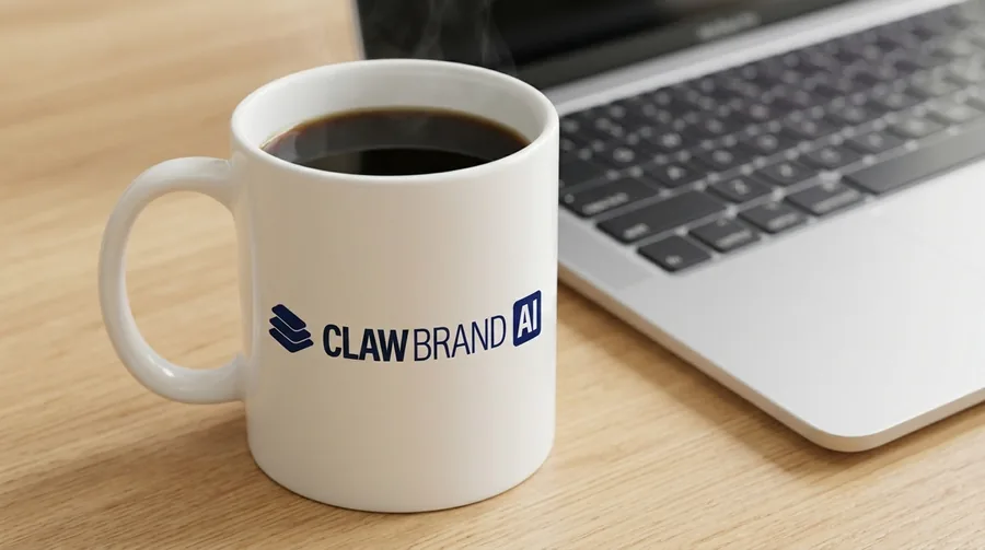 Classic white ceramic coffee mug