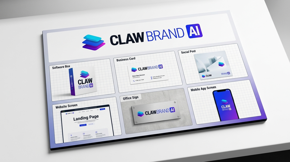 Large printed presentation board mockup