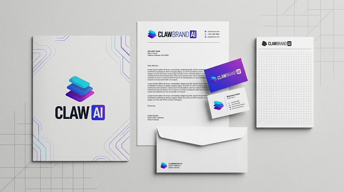 Letterhead sheet mockup