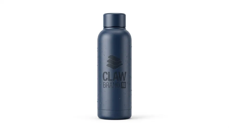 Matte navy blue water bottle