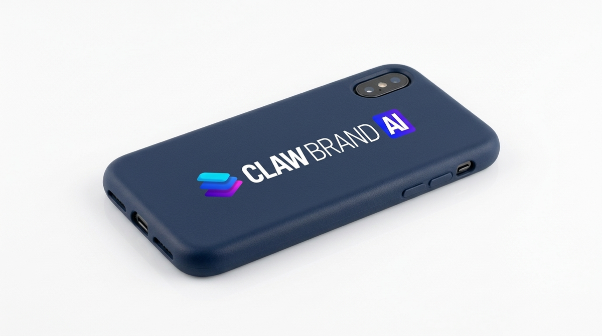 Navy blue custom smartphone case mockup