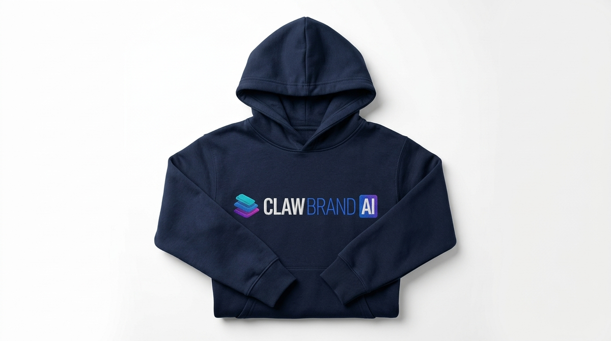 Navy blue premium pullover hoodie mockup