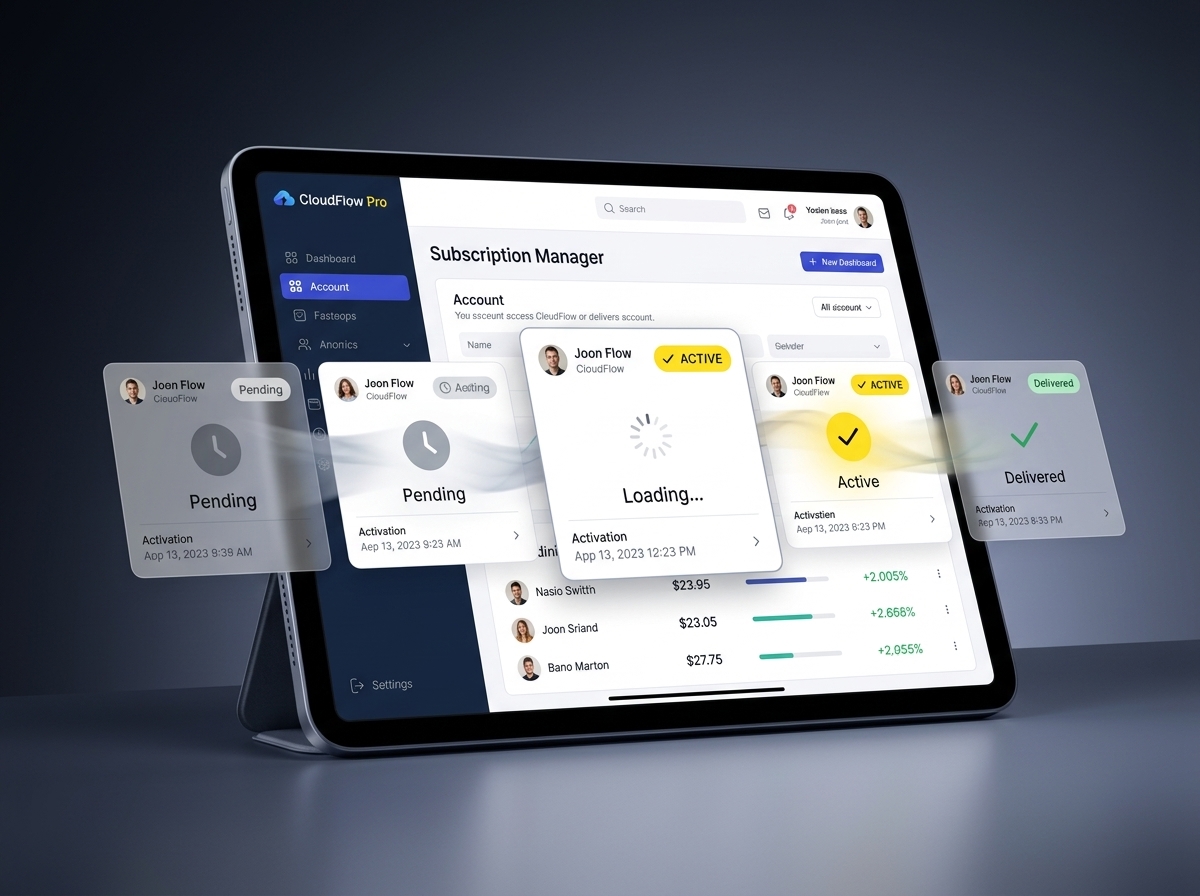 Fast account provisioning and instant customer delivery