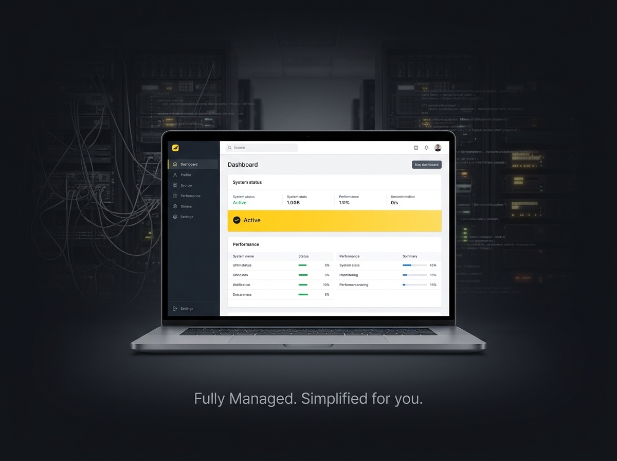 No hosting or servers: zero tech setup