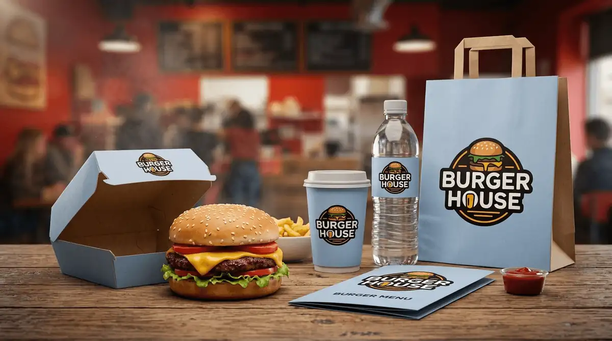 Generated branded shipping box mockup